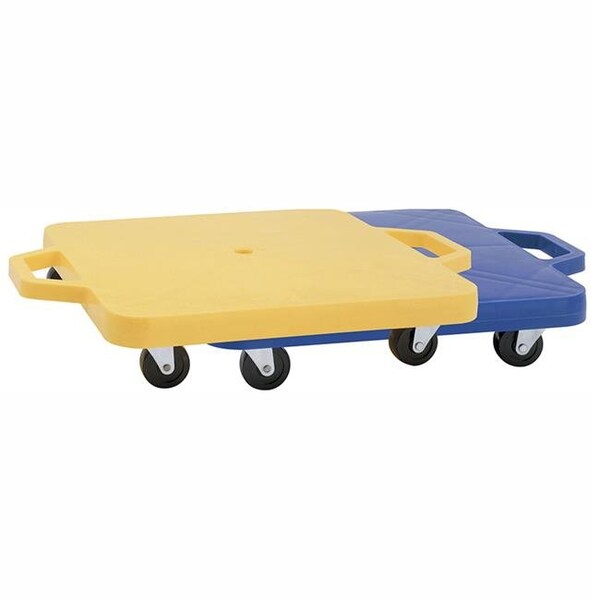Champion Sports CHSHDS16 16 in. Blue & Yellow Heavy Duty Scooter Plastic with Handles CHSHDS16 - main